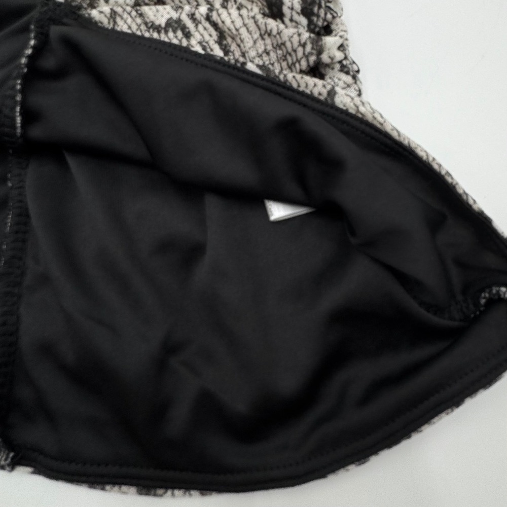 AFRM Snake-Print Mock Neck Long Sleeve Top in Black and Gray - Picture 5 of 11